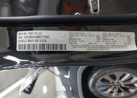 2021 Jeep Cherokee 80Th Anniversary 4X4 из США, поврежденный, VIN 1C4PJMMX0MD179343